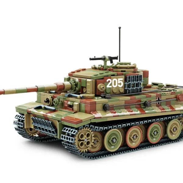 Build Army 1/33 Pz.Kpfw.VI Ausf.E Tiger 1 späte Produktion WK2 deutscher schwerer Panzer Tiger Camo BA0181C
