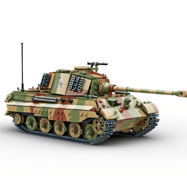 Build Army 1/33 Pz.Kpfw.VI Ausf.B Königstiger WK II Deutscher schwerer Panzer Tarnung BA0182C