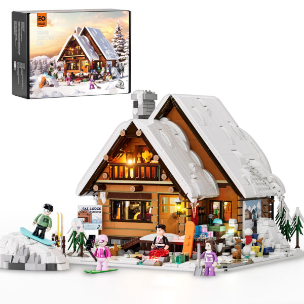 FunWhole F9041 Skihütte Weihnachts-Modular-Gebäude