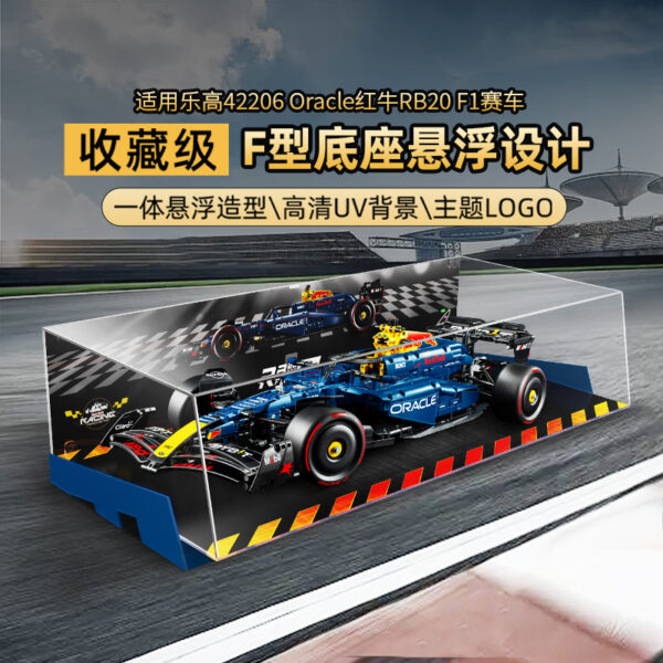 Vitrine für LEGO Technic Oracle Red Bull Racing RB20 F1-Auto (42206)