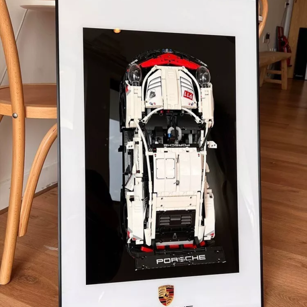 LEGO 42096 Technic Porsche 911 RSR, Sammlerstücke für Erwachsene, Geschenke für Lego-Auto-Wandhalterung (nur Wand-Displayboard)