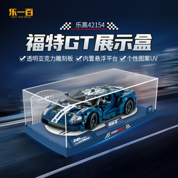 Lego Vitrine Technic 42154 Ford GT Integrierte Vitrine