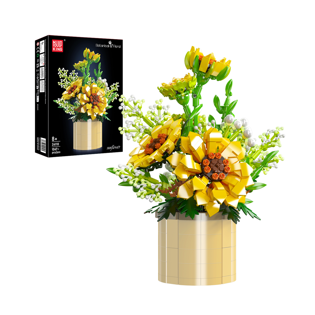 Mould King 24110 Sonnenblumen-Topfbauset _ 1.047 Teile