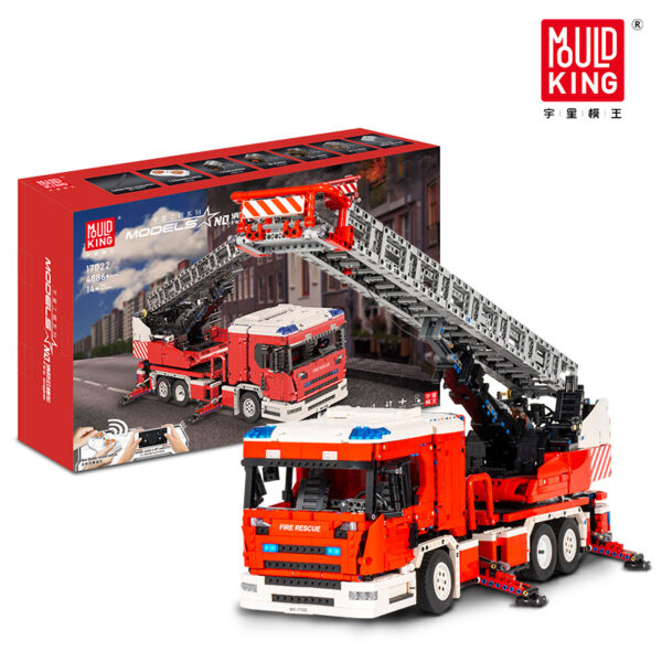 MOULD KING 17022S Feuerwehrwagen-Bausatz mit Fernbedienung | 4.886 Teile