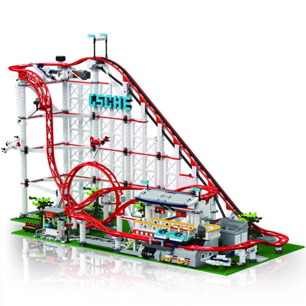 MOULD KING 11014 Achterbahn mit Motor mit 3646 Teilen