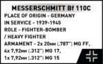 Cobi Messerschmitt Bf 110C 5777