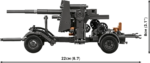 Cobi 8.8 cm Flak 18 with Carriage 3140