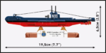 Cobi HMS Upholder (P37) U-class submarine 4862