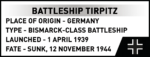 Cobi Battleship Tirpitz 4853